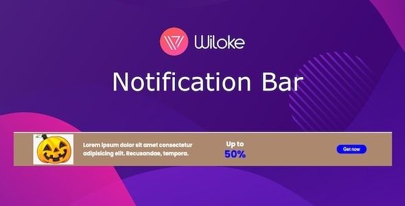 Wiloke Notification Bar 1 Wiloke Notification Bar WordPress Plugin