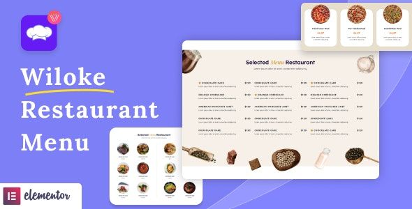 Wiloke Restaurant Menu for Elementor 1 Wiloke Restaurant Menu for Elementor WordPress Plugin