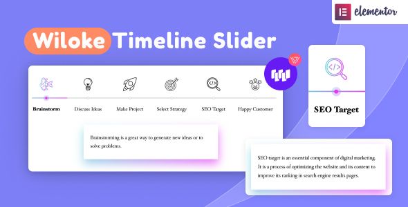 Wiloke Timeline Slider for Elementor 1 Wiloke Timeline Slider for Elementor WordPress Plugin