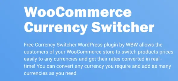 Woobe Woo Woo Commerce Currency Switcher WordPress Plugin
