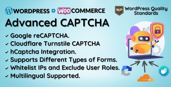 WooCommerce Advanced CAPTCHA – Google Cloudflare hCaptcha 1 Woo Commerce Advanced CAPTCHA WordPress Plugin