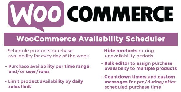 WooCommerce Availability Scheduler 1 WooCommerce Availability Scheduler WordPress Plugin