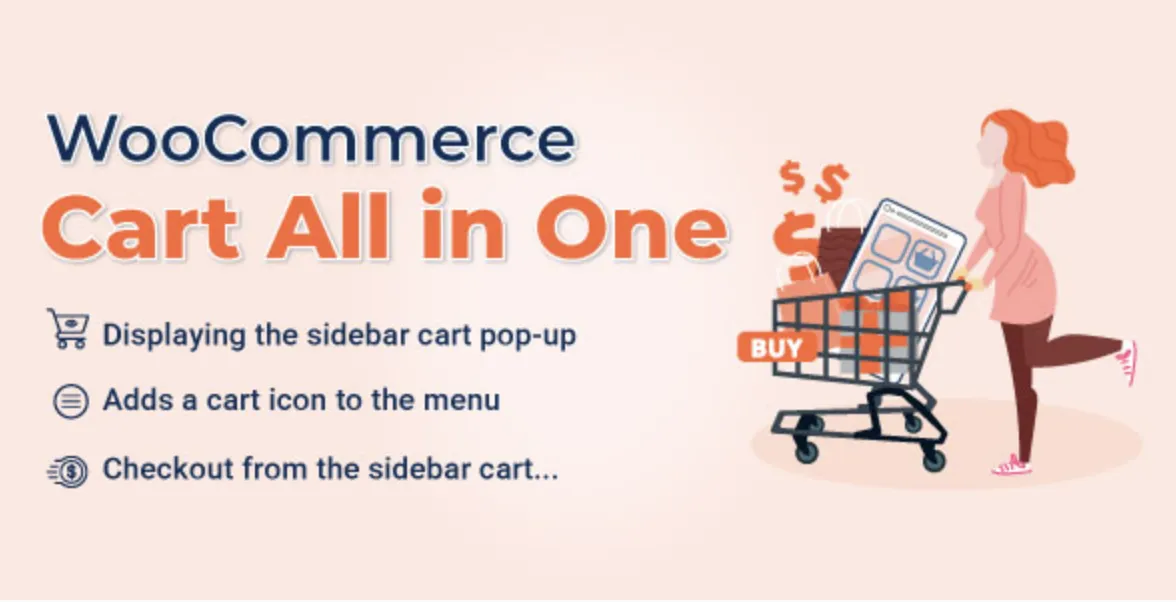 WooCommerce Cart All in One - One click Checkout - Sticky|Side Cart 1 Woo Commerce Cart All in One WordPress Plugin