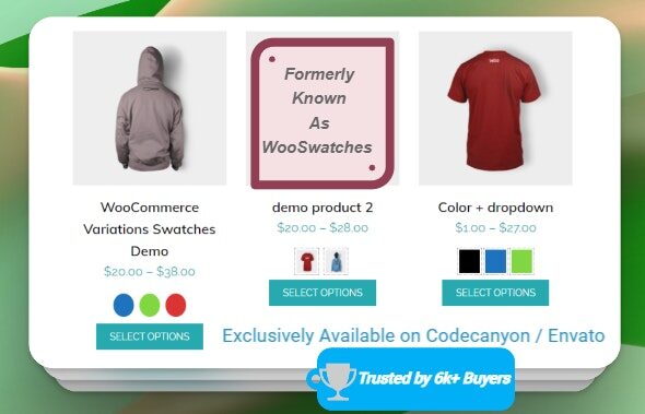 WooCommerce Color or Image Variation Swatches 1 Woo Commerce Color or Image Variation Swatches WordPress Plugin