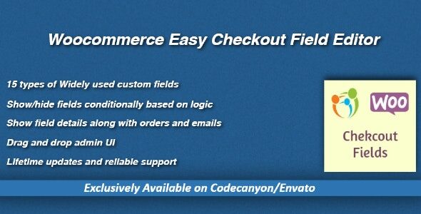 Woocommerce Easy Checkout Field Editor 1 Woocommerce Easy Checkout Field Editor WordPress Plugin