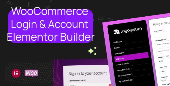 WooCommerce Login & Account Pages for Elementor 1 WooCommerce Login & Account Pages for Elementor WordPress Plugin