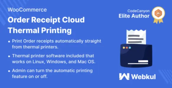 WooCommerce Order Receipt Cloud Thermal Printing WordPress Plugin