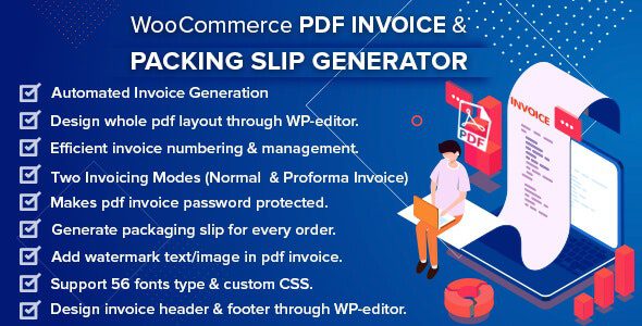 WooCommerce PDF Invoice & Packing Slip with Credit Note 1 Woo Commerce PDF Invoice & Packing Slip with Credit Note WordPress Plugin