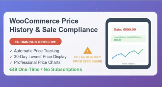 Woo Commerce Price History & Sale Compliance WordPress Plugin