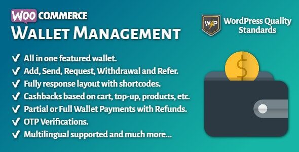 WooCommerce Wallet Management | All in One 1 Woo Commerce Wallet Management WordPress Plugin