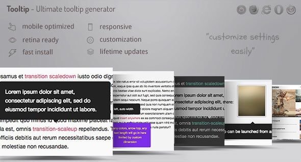 WordPress Tooltip Ultimate - Customisable Tooltip Generator 1 WordPress Tooltip Ultimate - Customisable Tooltip Generator