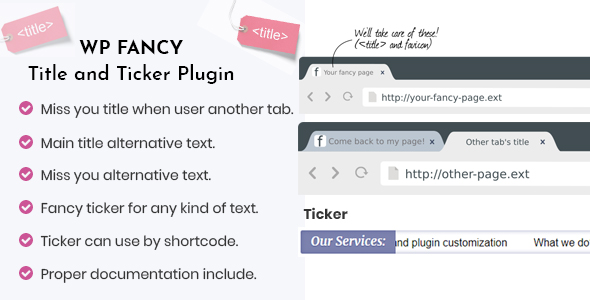 WP Fancy Title and Ticker WordPress Plugin 1 WP Fancy Title and Ticker Plugin