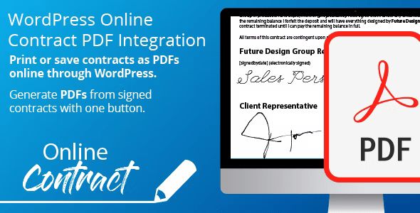 WP Online Contract PDF Print Integration 1 WP Online Contract PDF Print Integration WordPress Plugin