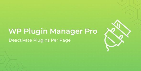 WP Plugin Manager Pro - Deactivate plugins per page 1 WP Plugin Manager Pro WordPress Plugin