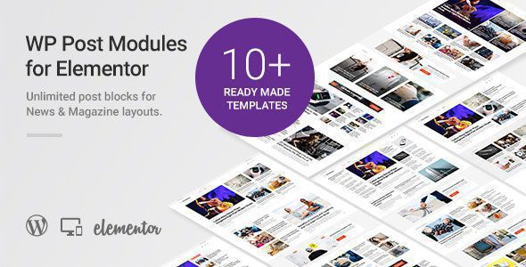WP Post Modules for NewsPaper and Magazine Layouts (Elementor Addon) 1 WP Post Modules for Elementor WordPress Plugin