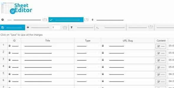 WP Sheet Editor Premium + Addons - Easy Spreadsheets for WordPress 1 WP Sheet Editor Premium + Addons for WordPress