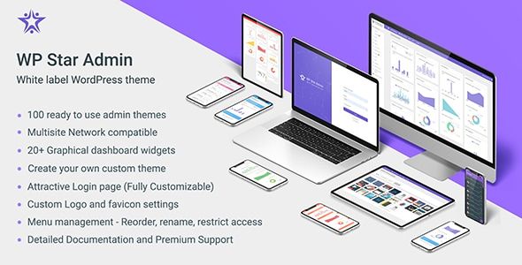 WP Star – White Label WordPress Admin Theme 1 WP Star – White Label WordPress Admin Theme