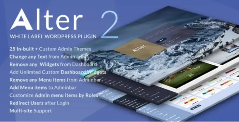 Wp Alter - White Label WordPress Plugin