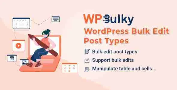 WPBulky – WordPress Bulk Edit Post Types 1 WPBulky WordPress Bulk Edit Post Types
