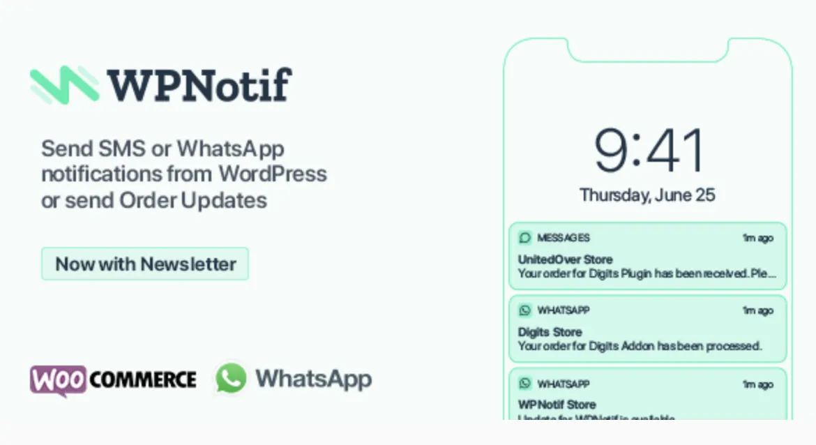 WPNotif: WordPress SMS & WhatsApp Message Notifications 1 WPNotif WordPress Plugin