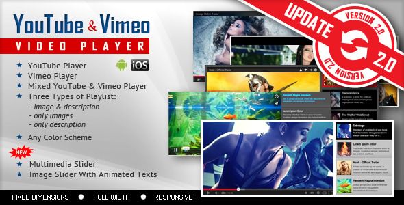 You Tube And Vimeo Video Player with Playlist WordPress Plugin