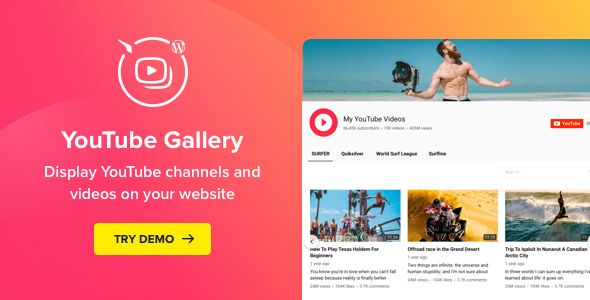 You Tube Plugin – WordPress You Tube Gallery