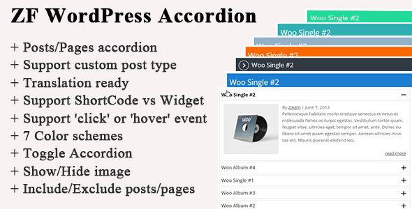 ZF WordPress Accordion WordPress Plugin